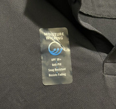 Boys Navy Nautica School Uniform Polo Wicking Collared Shirt Large 14/16 NWT
