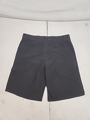 Boys Black Chaps Flat Adjustable Waist School Uniform Shorts In Size 18 Regular
