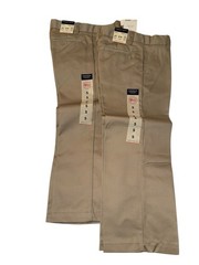 French Toast Boy’s School Uniform Adjustable Waist 2 Pant 2 Shorts Size 5, Khaki