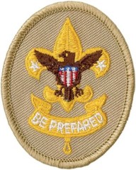 First Class Rank Badge Emblem Patch BSA Since 1910 Backing