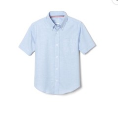 French Toast Boys School Uniform Short Sleeve Oxford Shirt, Sizes 18 & Husky