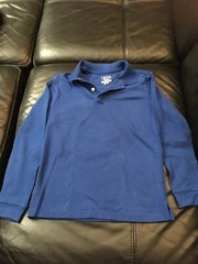  Izod Boys Royal Blue Long sleeve polo   Size M(10/12)