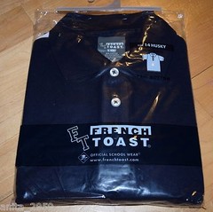 New! FRENCH TOAST School Uniforms Boys Sz 14 Husky Short Sleeve POLO Shirt Navy