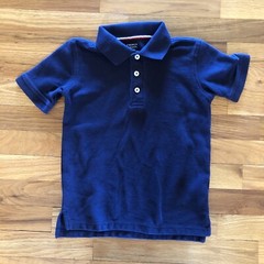 French Toast Boys Uniform Polo Shirt Small 6/7 Blue Short Sleeve