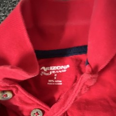 Boys Polo Shirt Lot 5pc M (8/10) Cotton Red/White/Blue