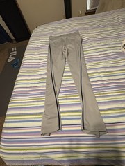 Nike Dri-FIT Boys XL Regular Golf Track Pants Zip Polyester Gray/Black (4-131)