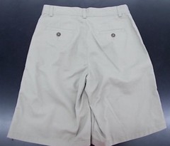 Boys Uniform/Casual Khaki Pleated Front Shorts Size 18