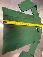 Old Navy Boys Stretch School Uniform Long Sleeve Polo Shirt Green Medium 8 NWT