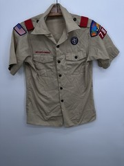 Vintage Boy Scouts of America BSA Uniform Official Shirt Youth M USA See Pics
