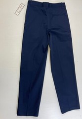 George Boys Cotton Blend Dark Navy Blue Straight Fit School Uniform Pants 16