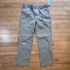 Cat & Jack Boy Straight Fit School Uniform Chino Pants Vintage Khaki Size 12 NWT