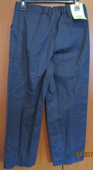 New Real School Uniform Pants Sz 14 Husky Navy Cotton Poly Waist 28 Inseam 25.5