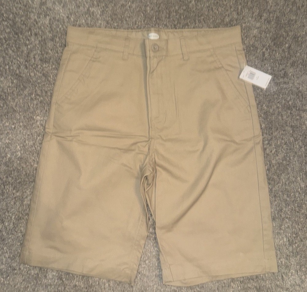 Old Navy Khaki Uniform Short Big Boy Size 14 Plus Husky NWT