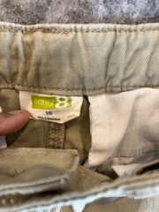 2 Pair-Boys George & Crazy Sz 10 khaki flat front adjust waist uniform pants
