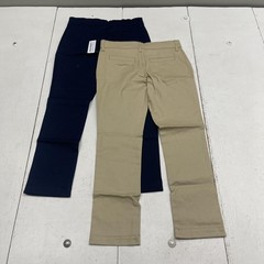 Old Navy Pants Boys 8 Khaki Navy Skinny Stretch 2 Pack School Uniform Chino