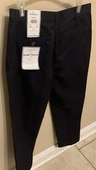 L@@K-Boys Mark Twain Black Prep School Uniform Pants Sz 28 X 30 Soft Twill NWT