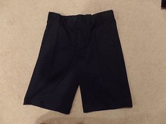 Boys, Arizona Jeans, School Uniform Shorts,Size:18 Husky, Flat Front, Blue,NWT