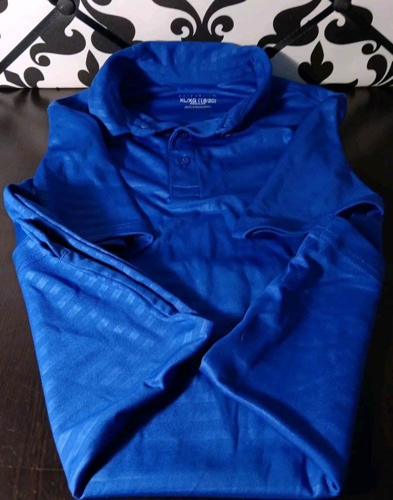 Nautica Boys School Uniform Polo Shirt Royal Blue Size XL (18/20) Never worn