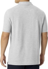 French Toast Boys Short Sleeve Pique Polo Uniform Shirt Gray, XXL, SZ 18/20, New