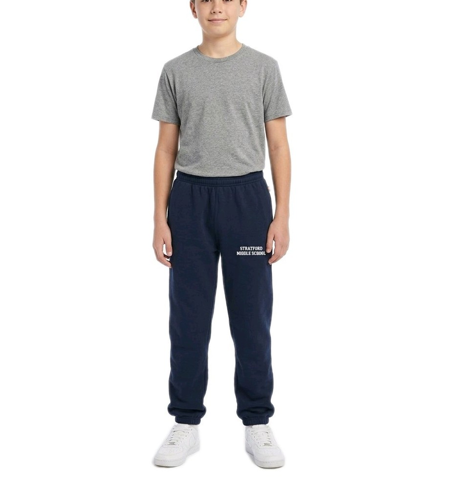 ​Dennis Stratford Middle School Sweatpants Navy Blue Youth XL (14-16) PE Uniform
