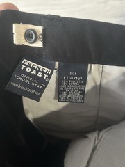 NWT Boy’s French Toast Adj Waist Relaxed Uniform Pants Black Size 14 16 j373