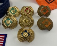 Cub Scout Neck Slides, Neckerchiefs, Tiger Cub Hat -U Pick