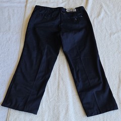 Authentic Galaxy School Uniform Boys Navy Pants 10H Cotton Blend RN63967