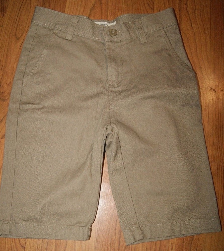 NAUTICA SLIM FIT SCHOOL UNIFORM CASUAL KHAKI SHORTS SIZE 10 NEW