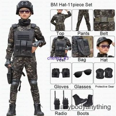 Children’s Spring Autumn Camouflage Suit Special Forces Tactic Training Uniform