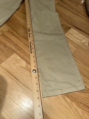 NWOT French Toast Adj Waist Pants Khaki Tan Size 16 School Uniform Power Knee