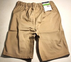 French Toast Youth Boy’s 1-Pack B Adaptive Pull-On Chino Shorts, Khaki, Sz-14