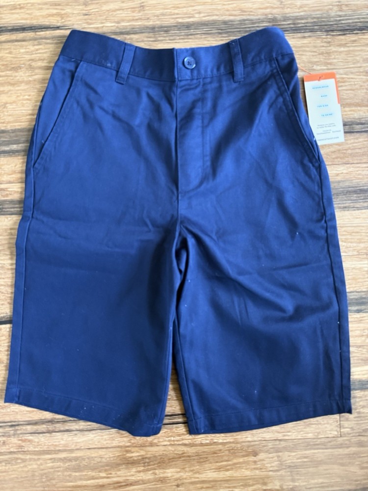 French Toast Youth Boys Navy Blue Performance Short Size 12 New With Tags