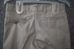 Dickies School Wear Boys 18 RG Gray Pants 26×30 Flat Front Straight Leg Uniform