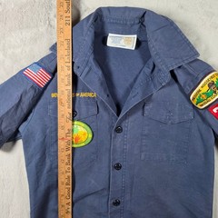 Boy Scouts of America Shirt Boys Youth Medium Blue Theodore Roosevelt Council