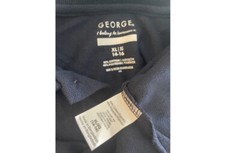 George Boys Navy Blue XL 14 -16 Short Sleeve Polo Uniform Shirt