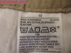 Old Navy Boys Khaki Skinny Built In Flex Adjustable Waist Uniform Pant, Size 10