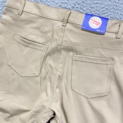 School Uniform Boys 11/12 Beige Khaki Pants Flat Front 34×31 NEW