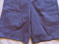 New French Toast Boy’s Unisex Uniform Navy Blue Khaki Shorts Flat Front Size 20