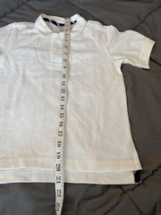 GYMBOREE Boys Uniform White Polo School Shirt Stain Release Finish Size 5 NEW