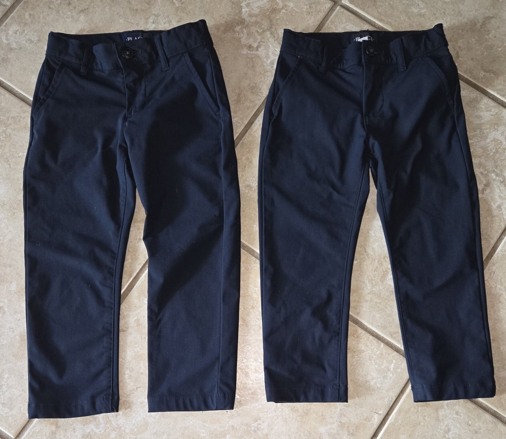 LOT OF 2 BOYS CHILDREN’S PLACE NAVY UNIFORM PANTS SIZE 5