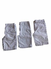 LOT OF 3 Spring & Gege Boys Gray School Uniform Chino Shorts Size Lg EUC