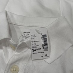 The Children’s Place Kids Uniform Soft Pique Polo – White 2T