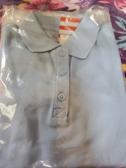 CAT & JACK KIDS SIZE 5T UNISEX LIGHT BLUE SCHOOL UNIFORM POLO LIGHT BLUE NWT