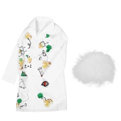 Children’s Scientist Suit Kids Costume White Doctor Dress Outfit