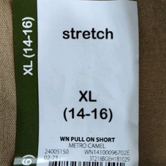 ✅SET-2 STRETCH Shorts School Uniform Approved 14-16 Pull On Wonder Nation👀📸📏