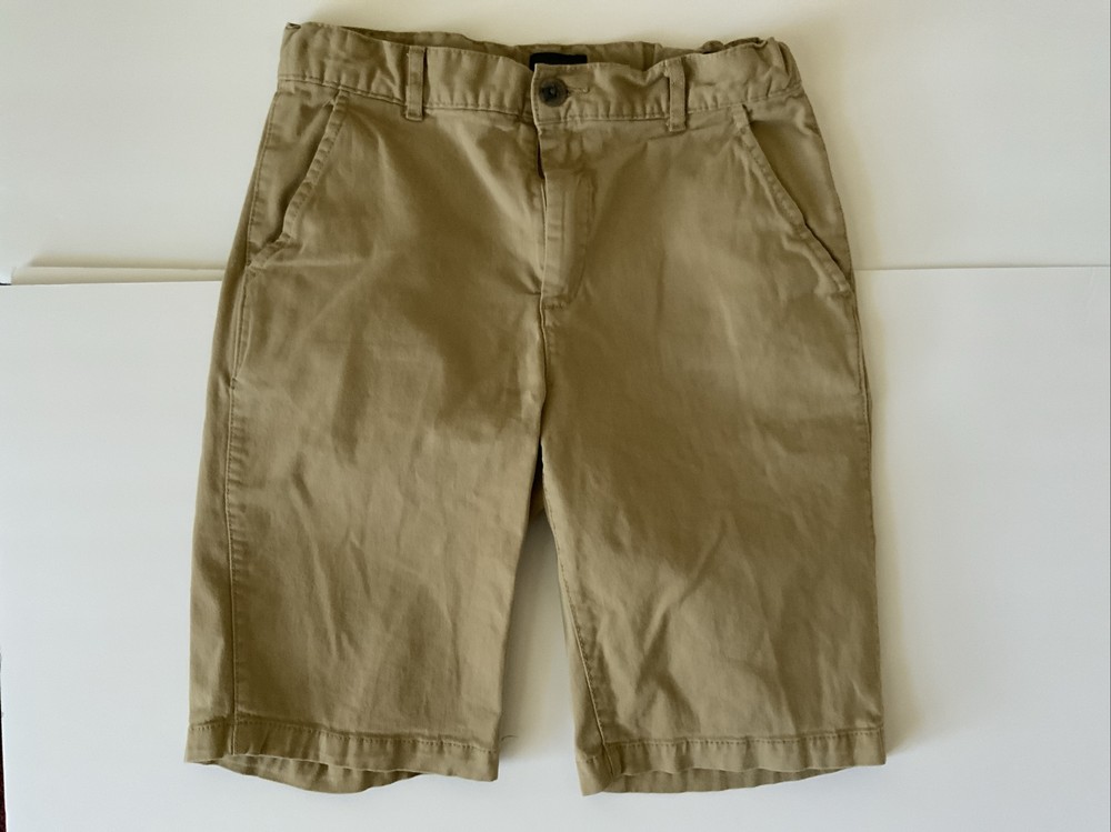 Childrens Place Khaki Uniform Shorts Boys 14 Adjustable Waist