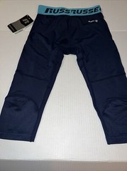Russell Boys L (10-12) Sport 3/4 Compression Short Pant Intellifresh Stretch