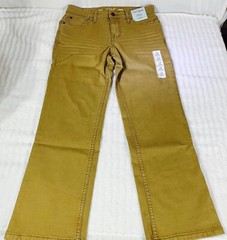 Cat & Jack Stretch Straight Fit Adjustable Waist  Khaki Pants size 10H NEW Tags