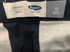 Old Navy Straight Blue Pants Size 12 Husky NWT