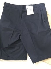 French Toast Uniform Khaki Navy Boys Flat Front Short Size 16 Husky Adjustable